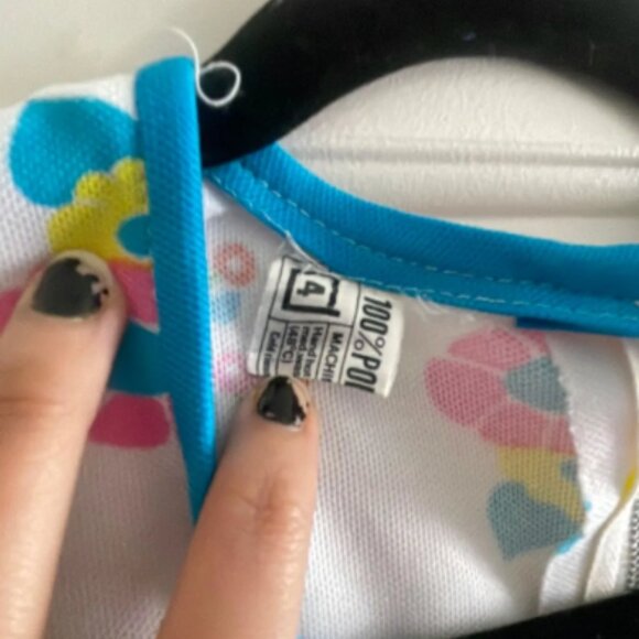 60s Colourful Floral Psychedelic Maxi Dress - Picture 3 of 5